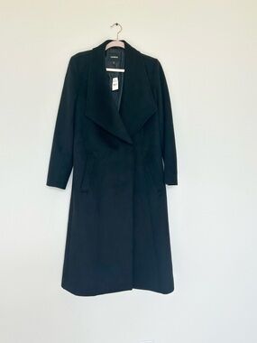 NWT Express Black Trench Long Coat